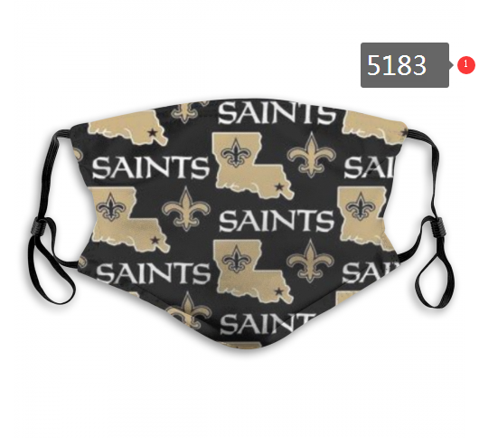 NFL New Orleans Saints #4 Dust mask with filter->nfl dust mask->Sports Accessory